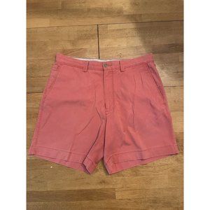 Tommy Bahama‎ Men's 34W Coral Pink Flat Front Shorts Marlin Tab Logo